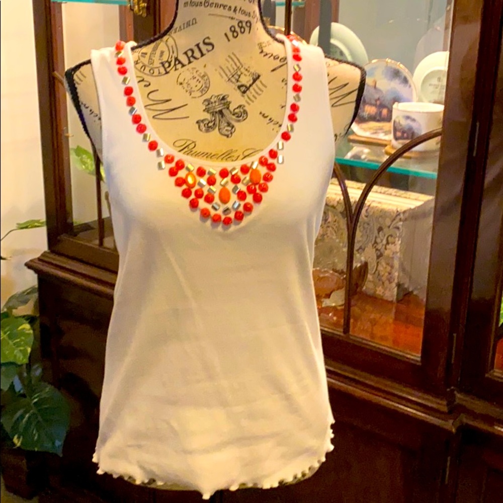 NWOT hearts of palm tank top size small